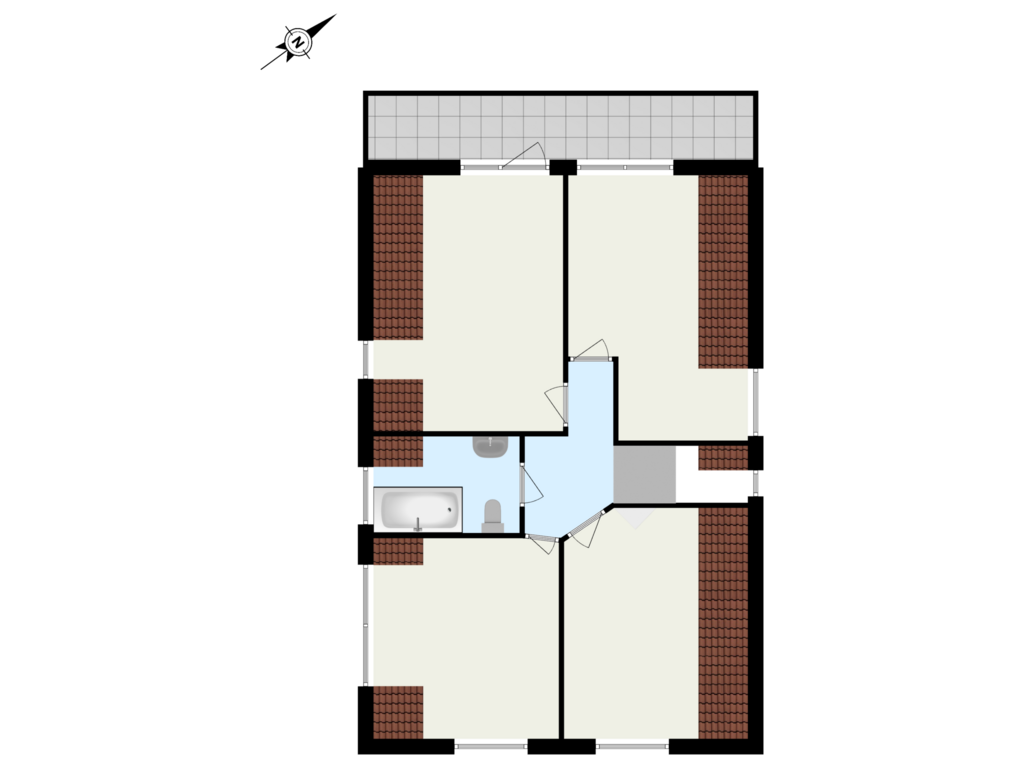 Bekijk plattegrond van Verdieping 1 van Manegelaantje 6