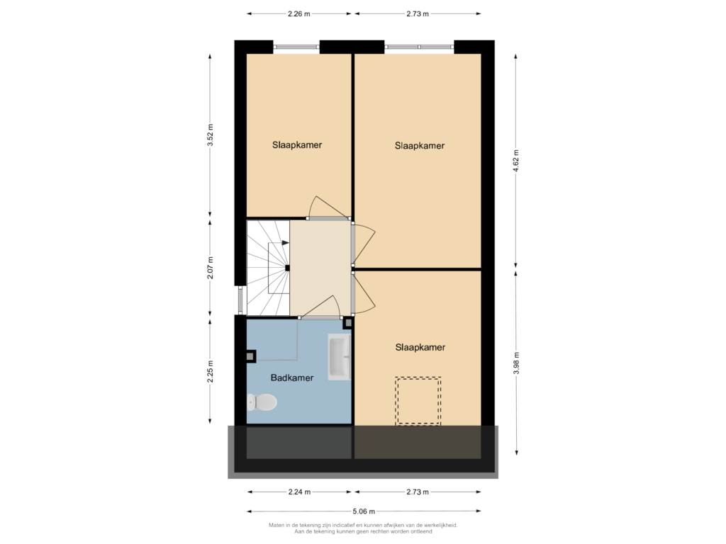 Bekijk plattegrond van Eerste verdieping van Wilhelmina Druckerlaan 10