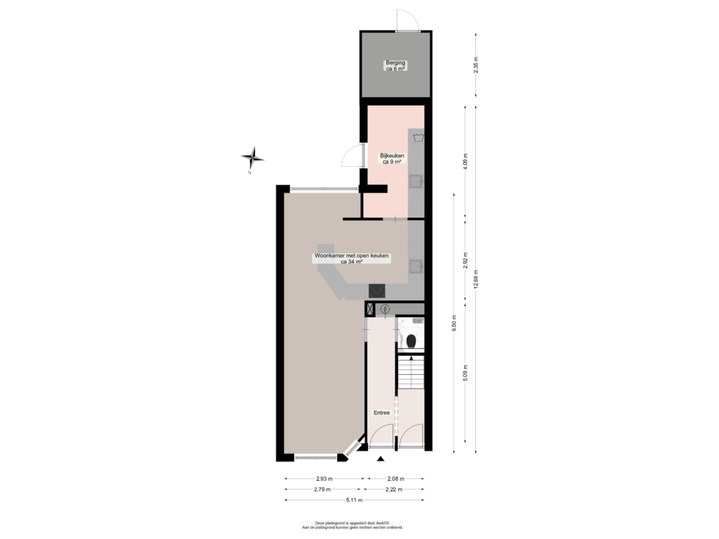 Bekijk plattegrond van Begane grond van Fruitstraat 22