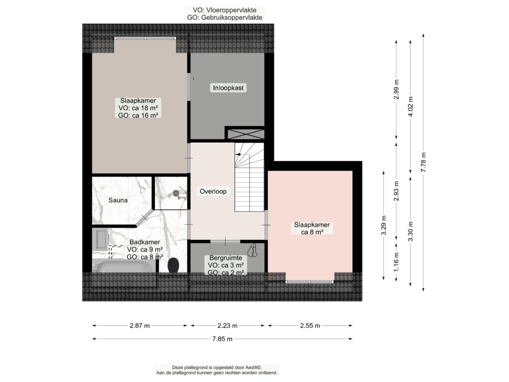 Bekijk plattegrond van Tweede verdieping van Fruitstraat 22