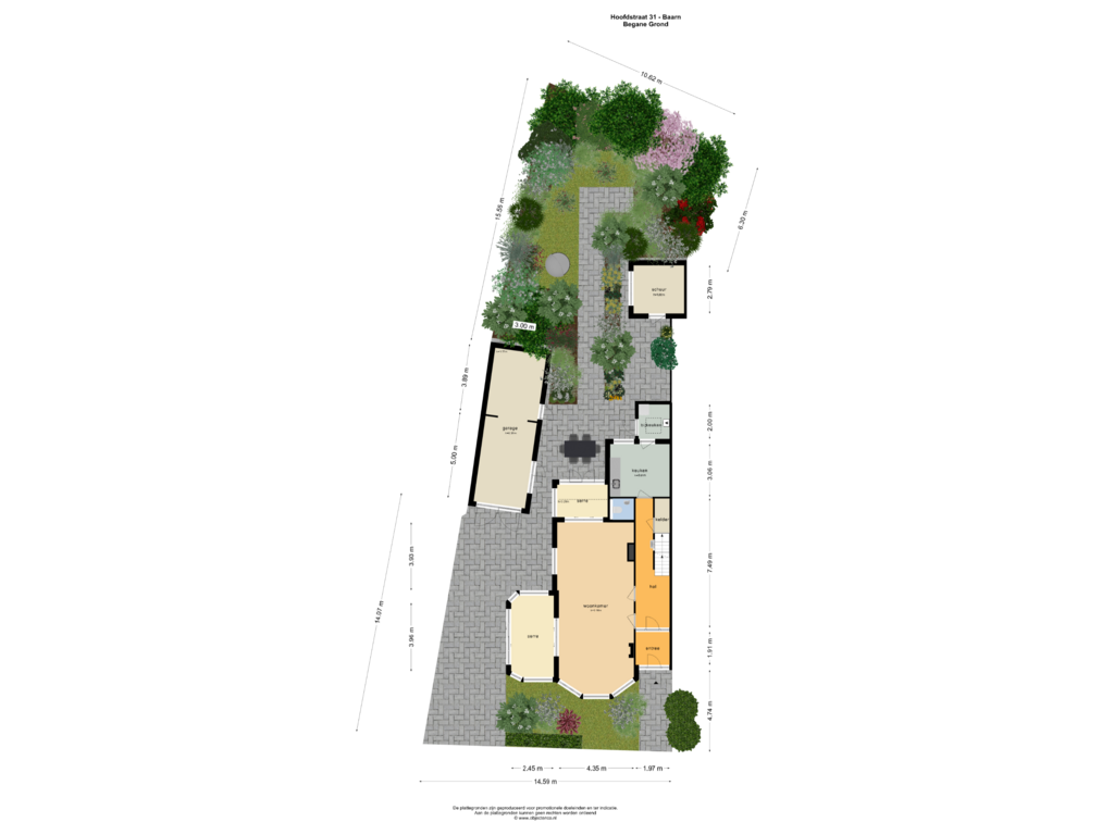 View floorplan of TUIN of Hoofdstraat 31