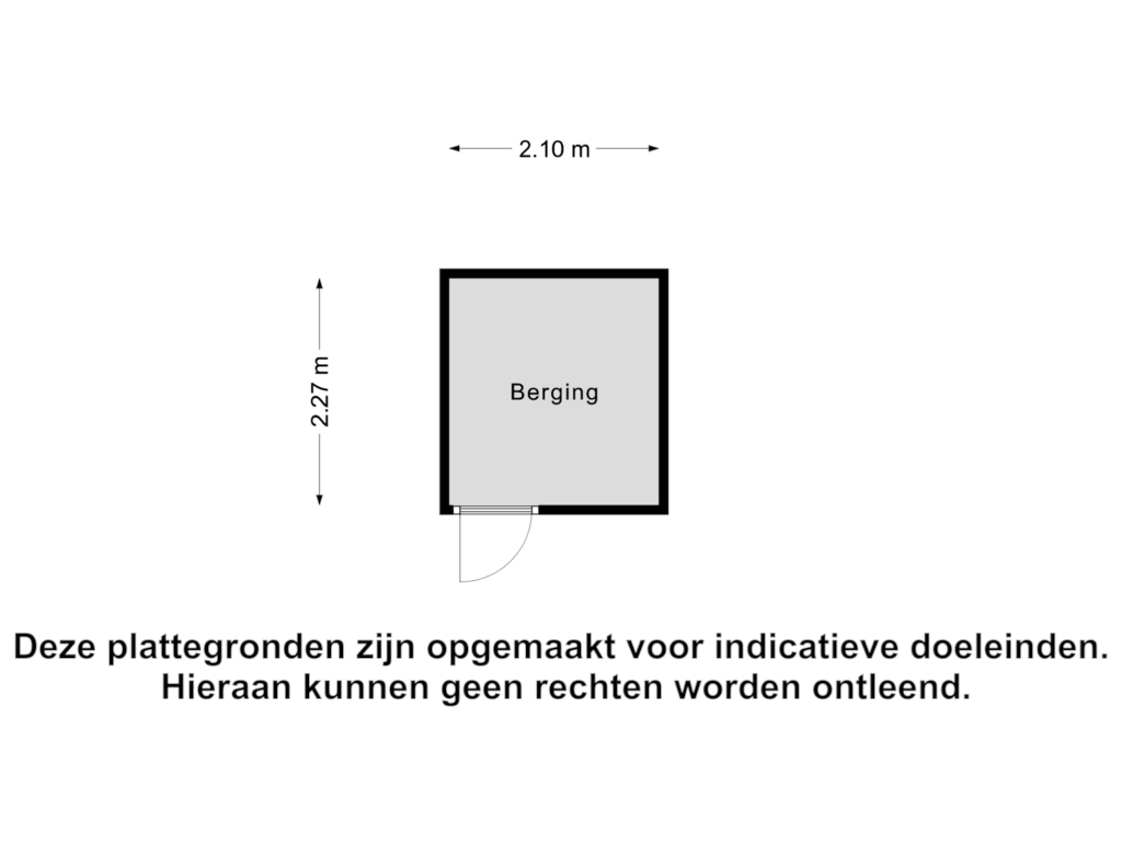 View floorplan of Berging of Vliestroom 22