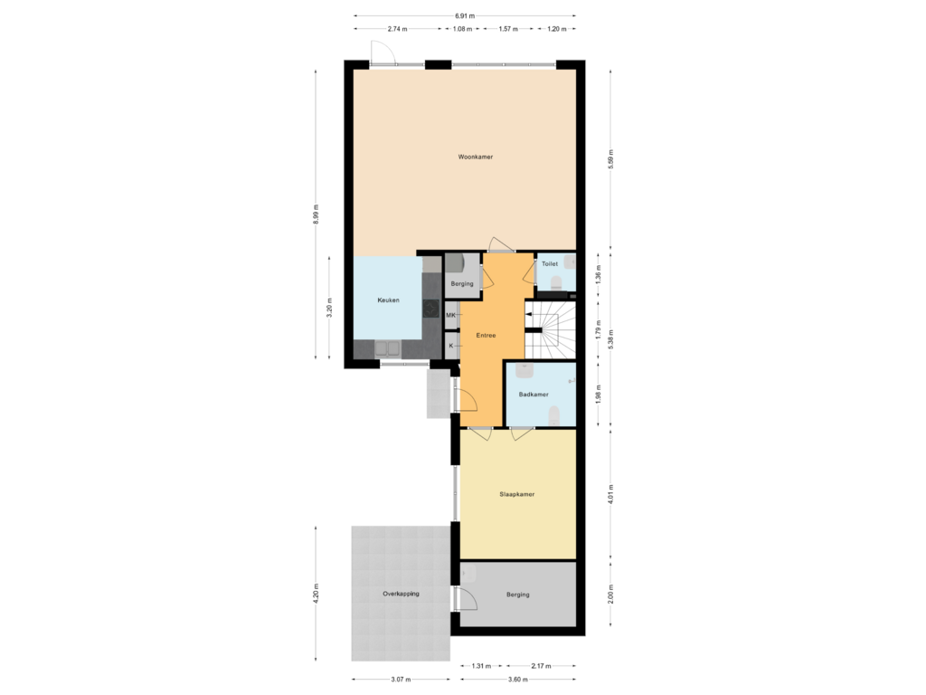 Bekijk plattegrond van Begane Grond van Het Bildt 27