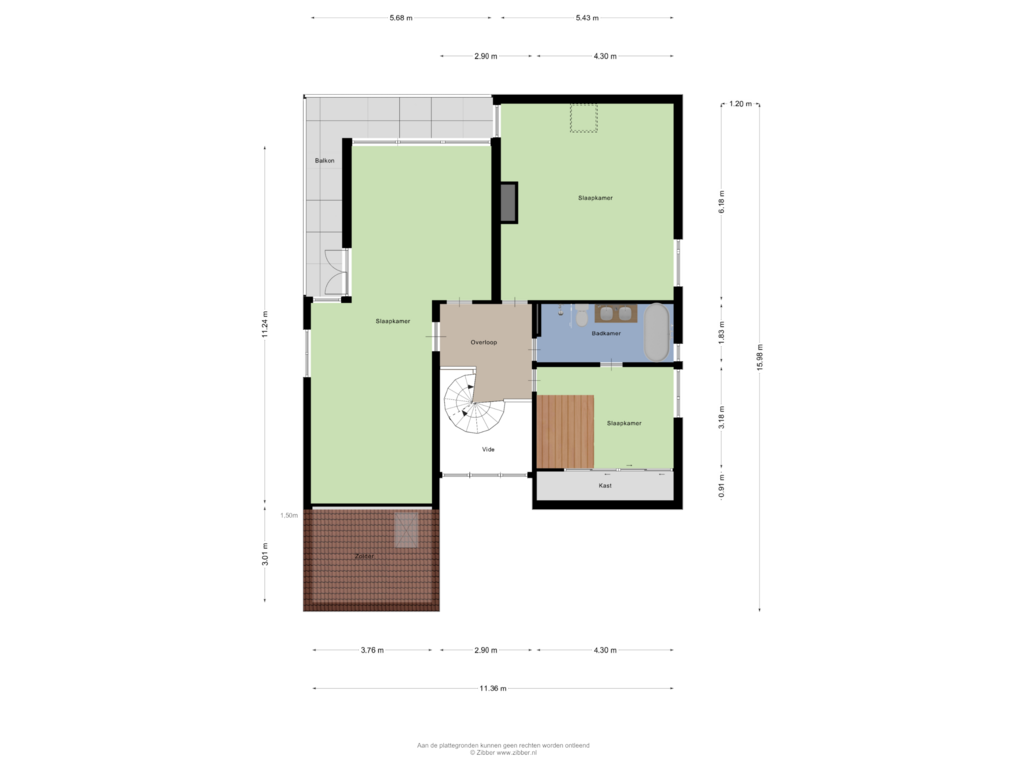 View floorplan of Eerste verdieping of Bastion 7