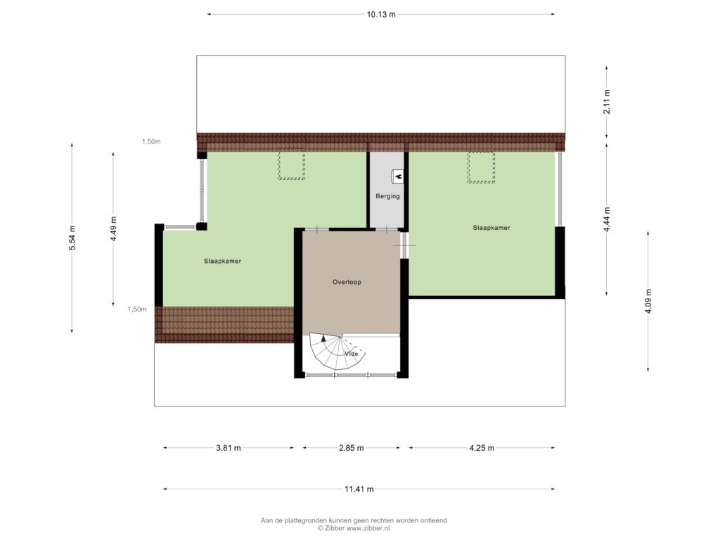 View floorplan of Tweede verdieping of Bastion 7