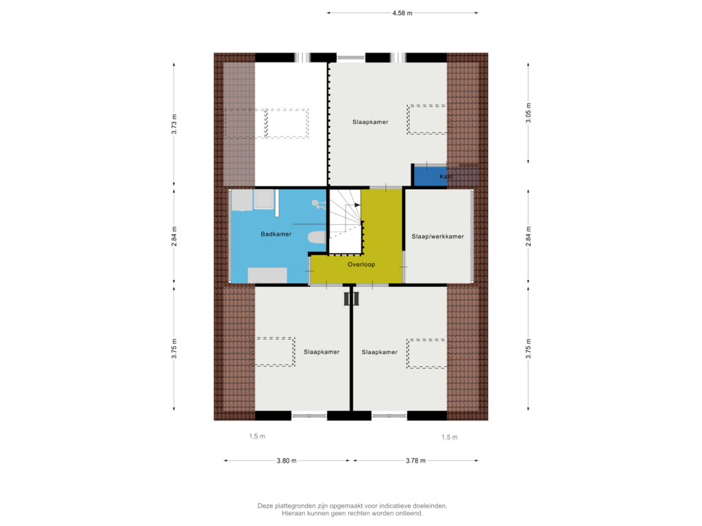 Bekijk plattegrond van 1e verdieping van Klarenbeekseweg 14