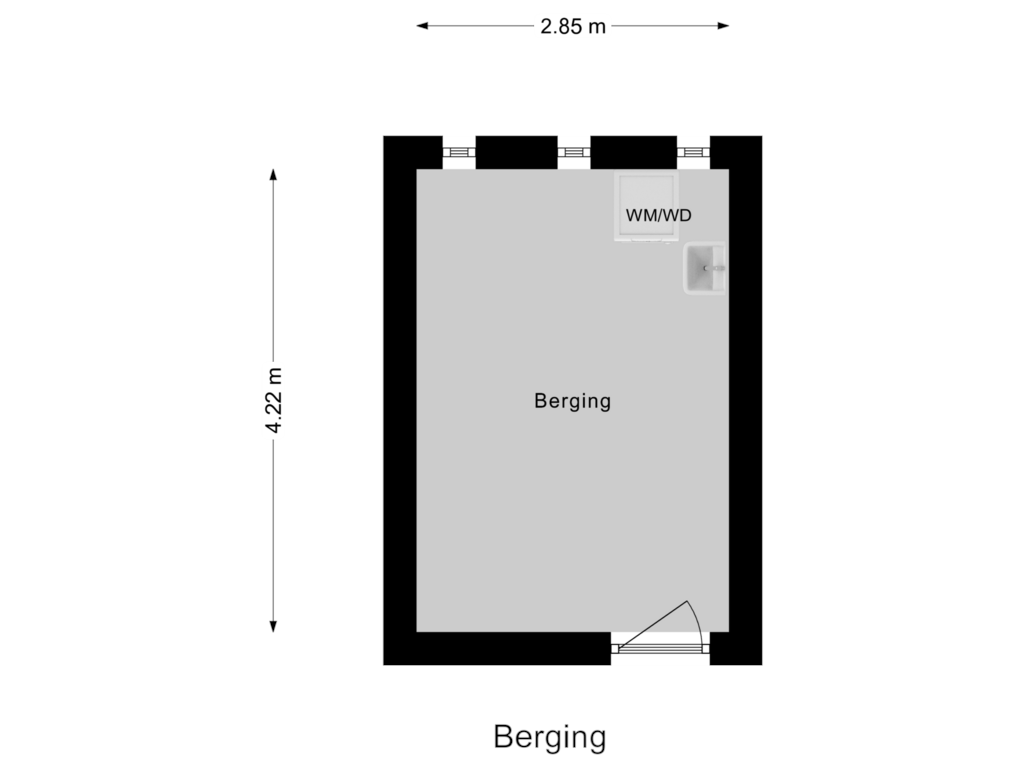 View floorplan of Berging of Veldkamp 56