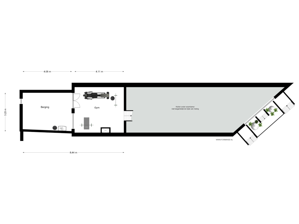 Bekijk plattegrond van SOUTERRAIN van Prinsengracht 160