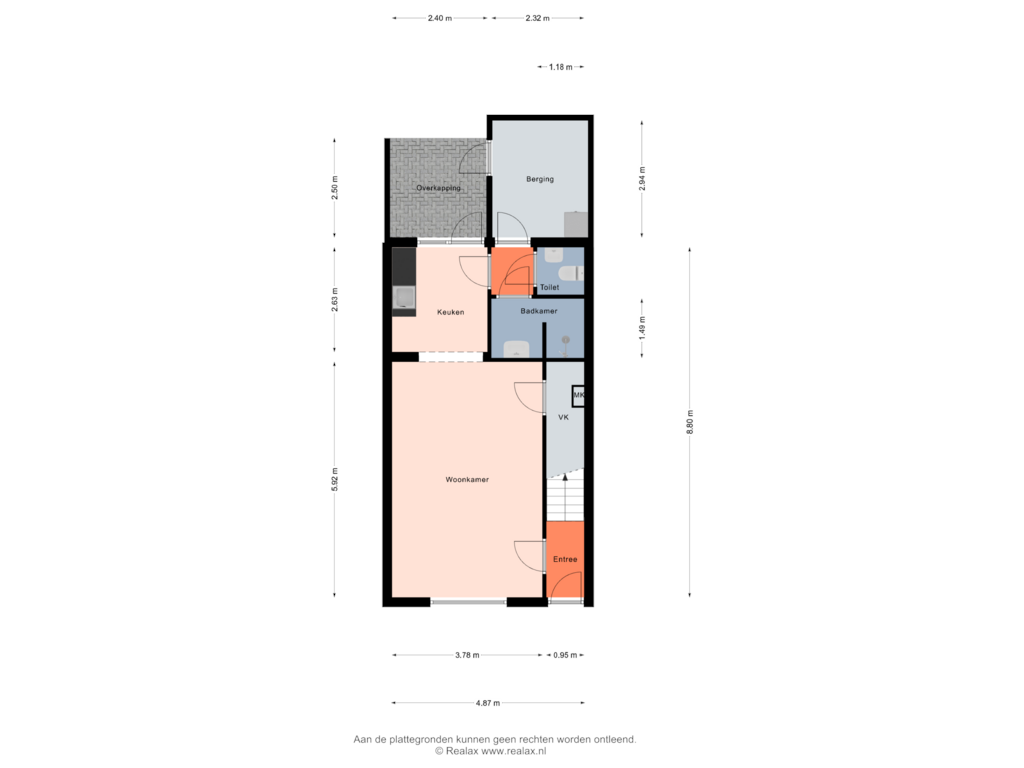 View floorplan of Begane grond of Papaverstraat 25