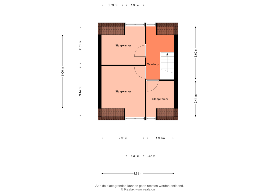 View floorplan of Verdieping of Papaverstraat 25