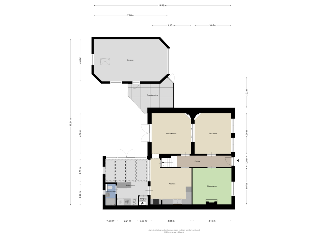 Bekijk plattegrond van Begane Grond van Dorpsstraat 47