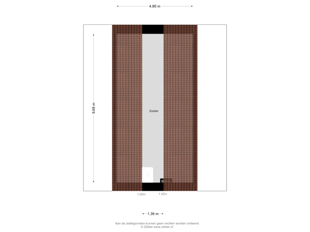 Bekijk plattegrond van Zolder van Dorpsstraat 47