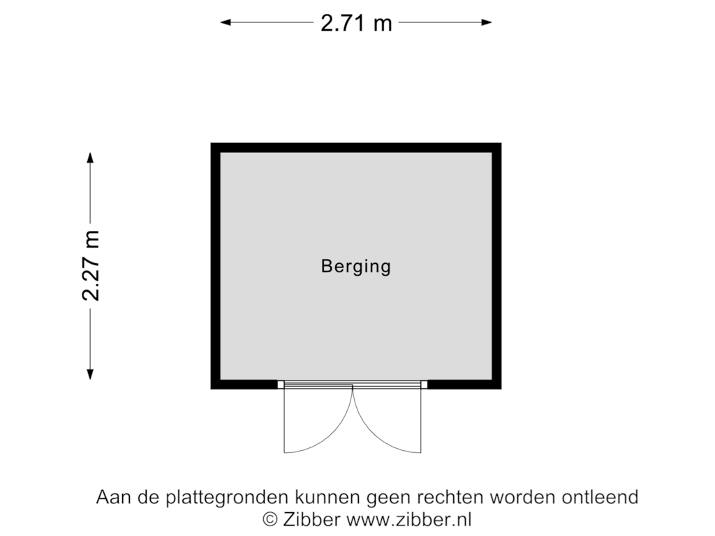 Bekijk plattegrond van Berging van Dorpsstraat 47