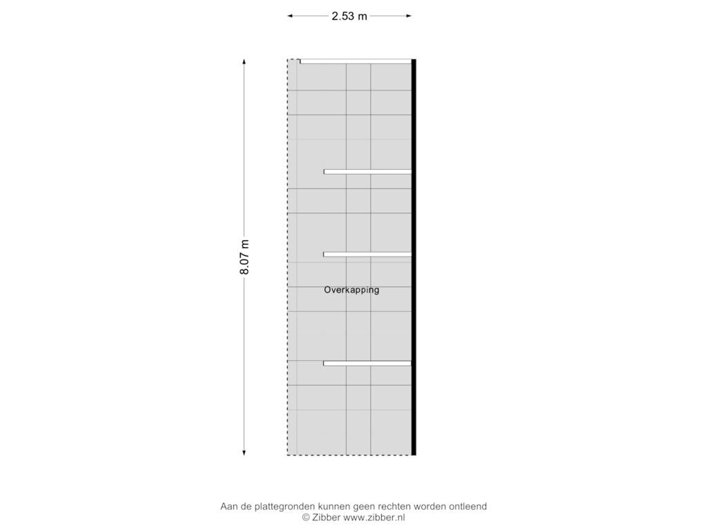 Bekijk plattegrond van Overkapping van Dorpsstraat 47