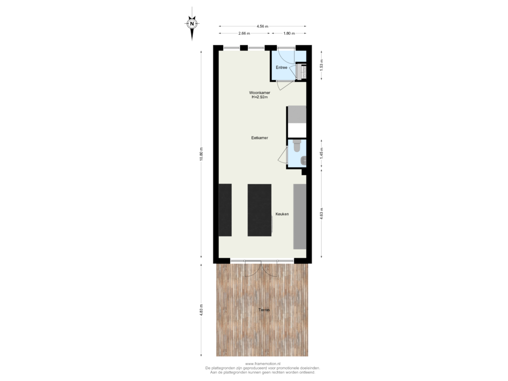 Bekijk plattegrond van Begane grond van Volmarijnstraat 51