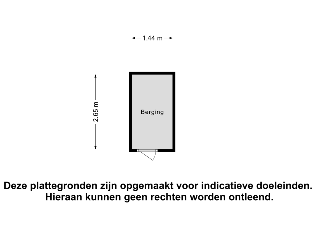 Bekijk plattegrond van Berging van Gedempte Sloot 148-A