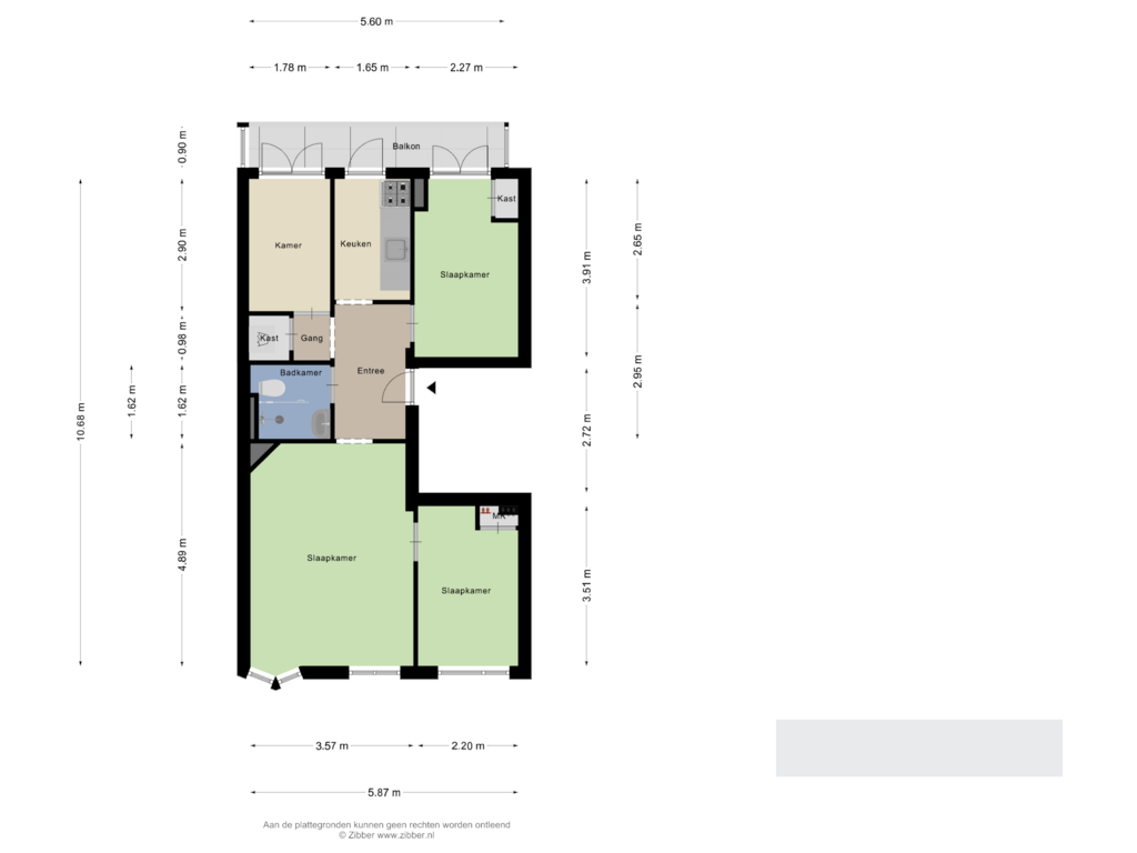 Bekijk plattegrond van Appartement van Stolwijkstraat 49-2