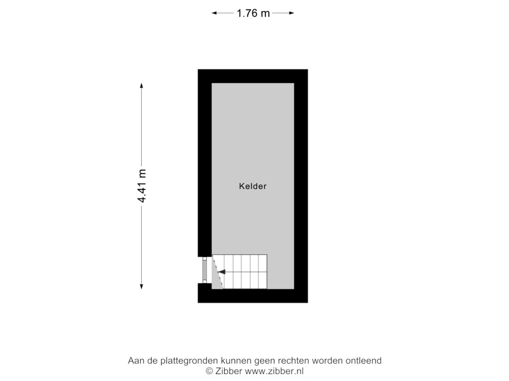 Bekijk plattegrond van Kelder van Voltastraat 20