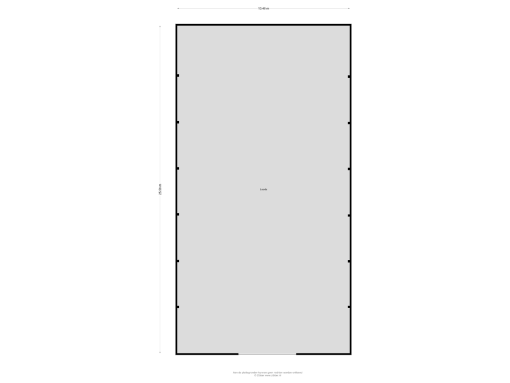 Bekijk plattegrond van Loods van Voltastraat 20