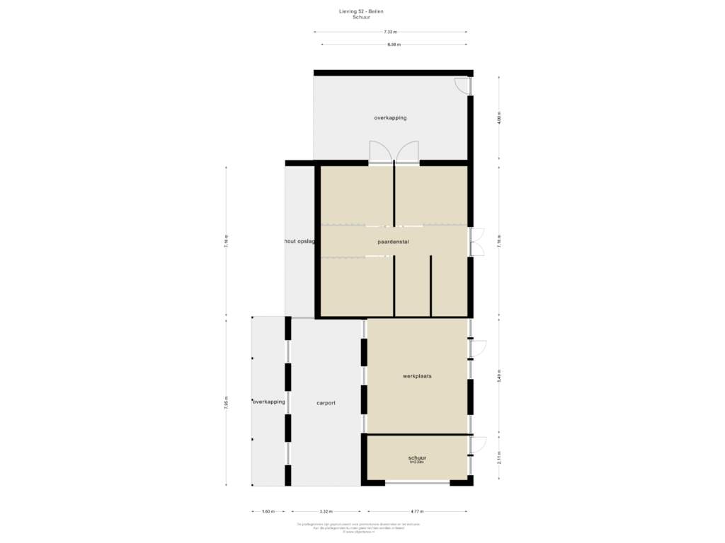 Bekijk plattegrond van Schuur van Lieving 52