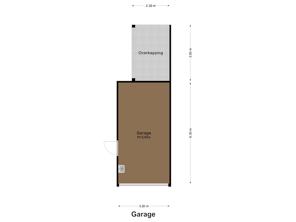 Bekijk plattegrond van Garage van Heufkestraat 18