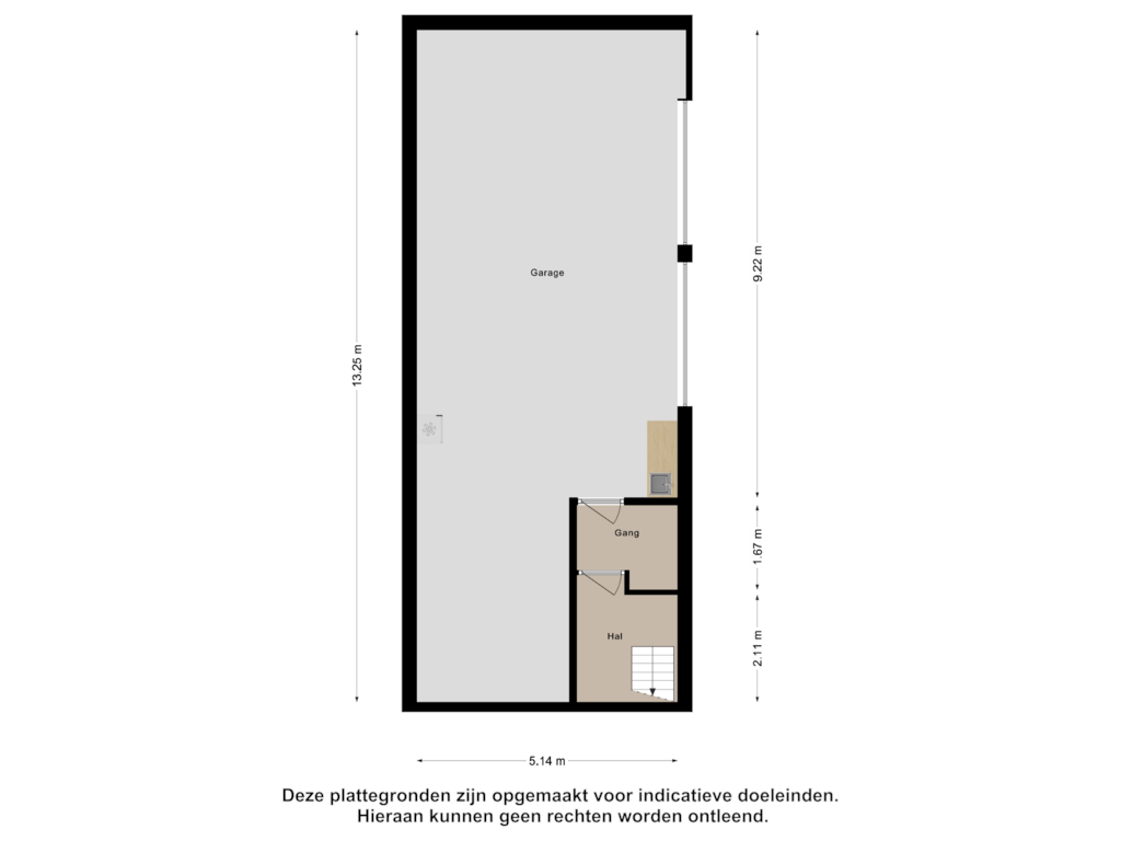 Bekijk plattegrond van Souterrain van Nonnenveld 68