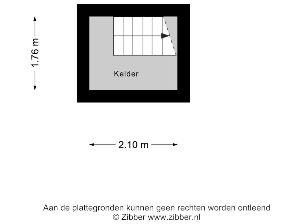 View floorplan of Kelder of De Jagerstrjitte 5