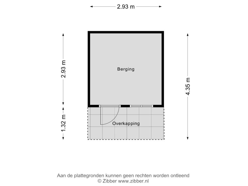 View floorplan of Berging of De Jagerstrjitte 5