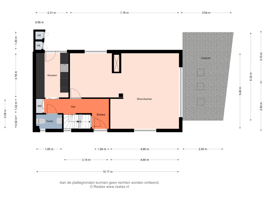 Bekijk plattegrond van Begane grond van Bernhardstraat 9