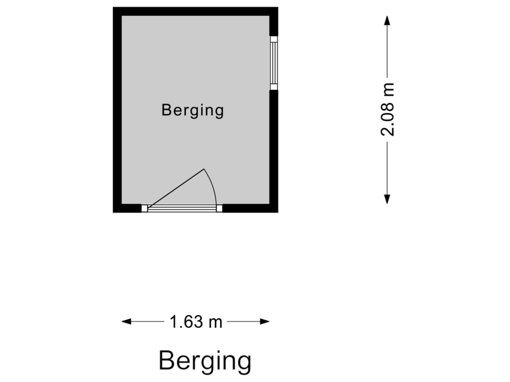 Bekijk plattegrond van Berging van Van Dishoeckstraat 72