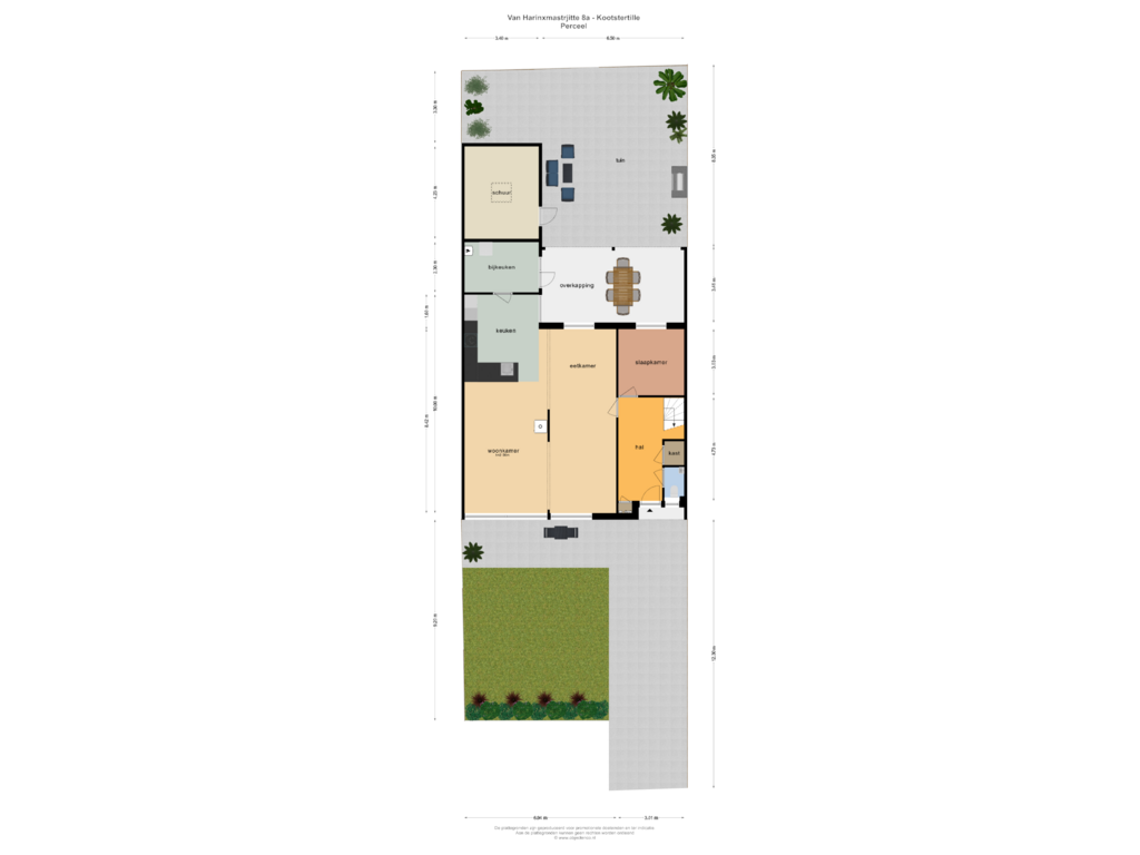 Bekijk plattegrond van PERCEEL van Van Harinxmastrjitte 8-A