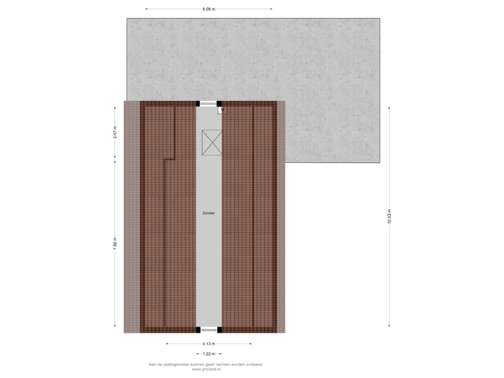 Bekijk plattegrond van 1e Verdieping van Verl Hoogeveense Vaart 91