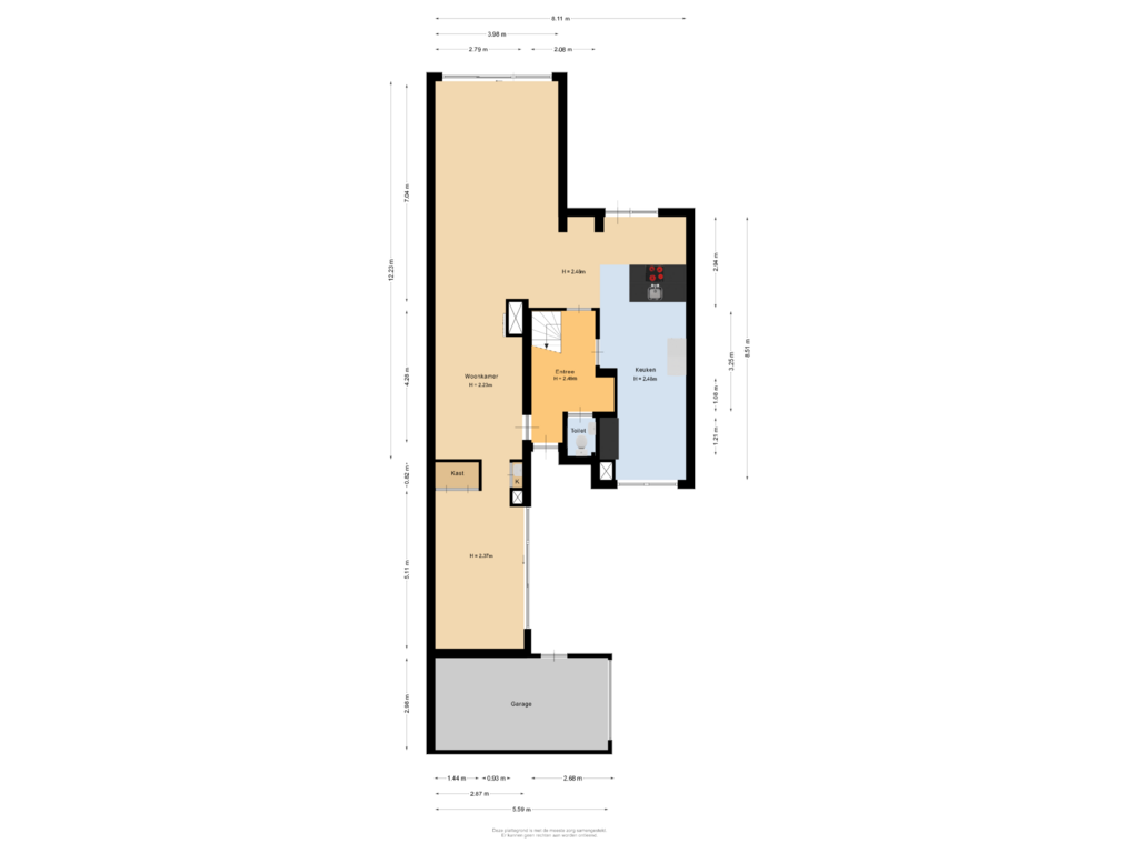 View floorplan of Begane grond of Silkeborg 4