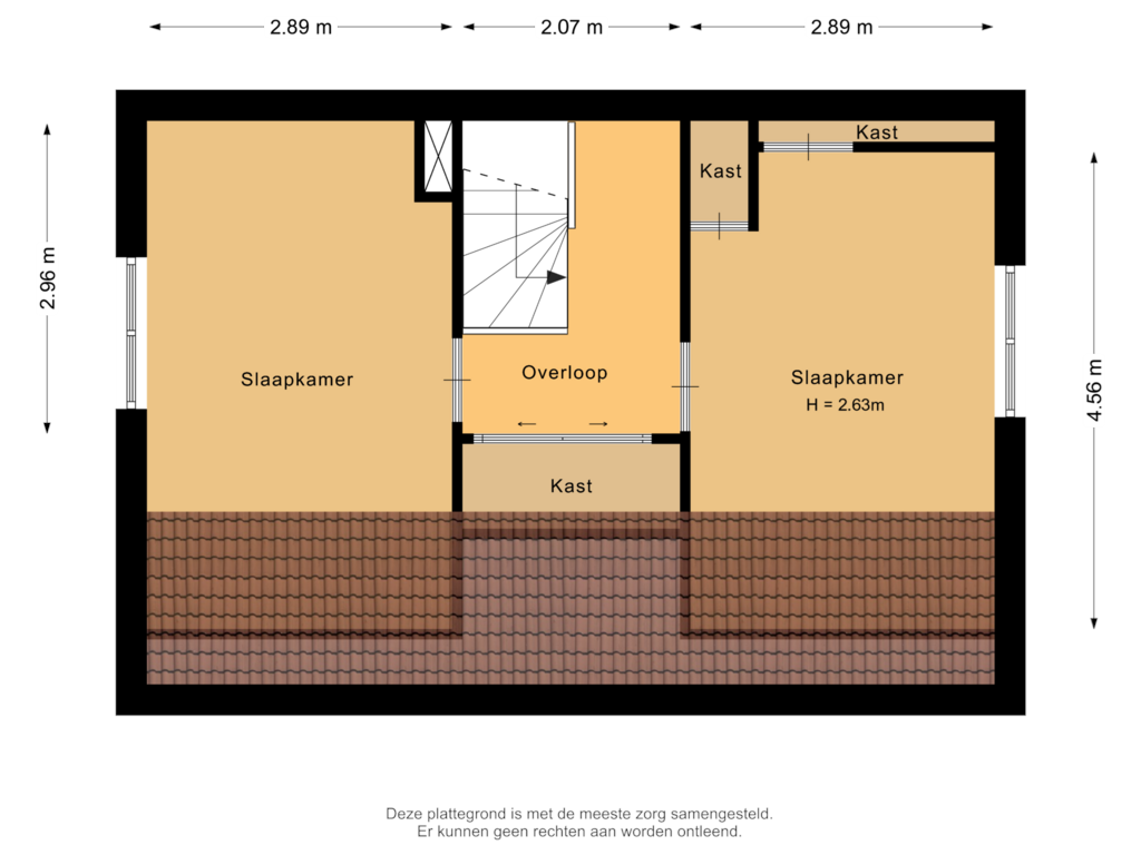 View floorplan of Tweede verdieping of Silkeborg 4