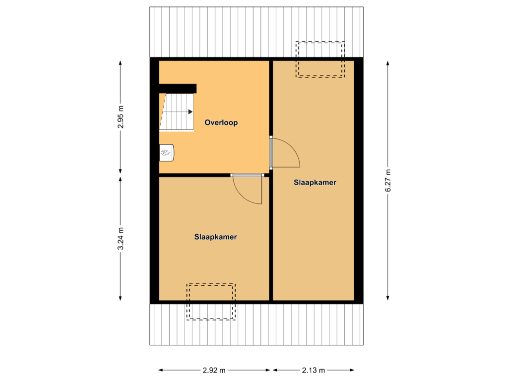 Bekijk plattegrond van Tweede verdieping van Galvanistraat 12