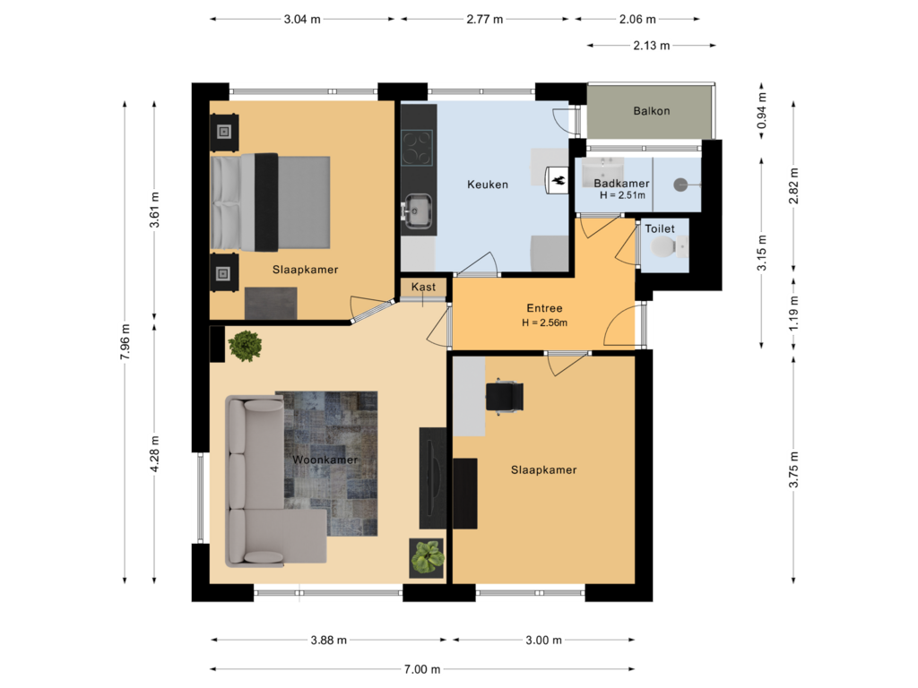 Bekijk plattegrond van Appartement van Jan van de Capellelaan 22