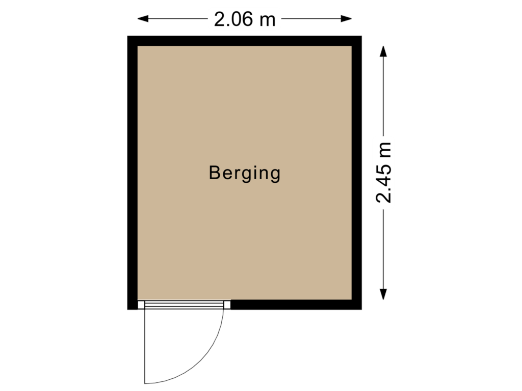 Bekijk plattegrond van Berging van Jan van de Capellelaan 22