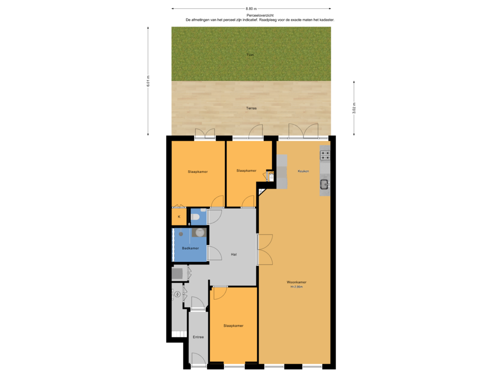 Bekijk plattegrond van Perceeloverzicht van Abeelstraat 24