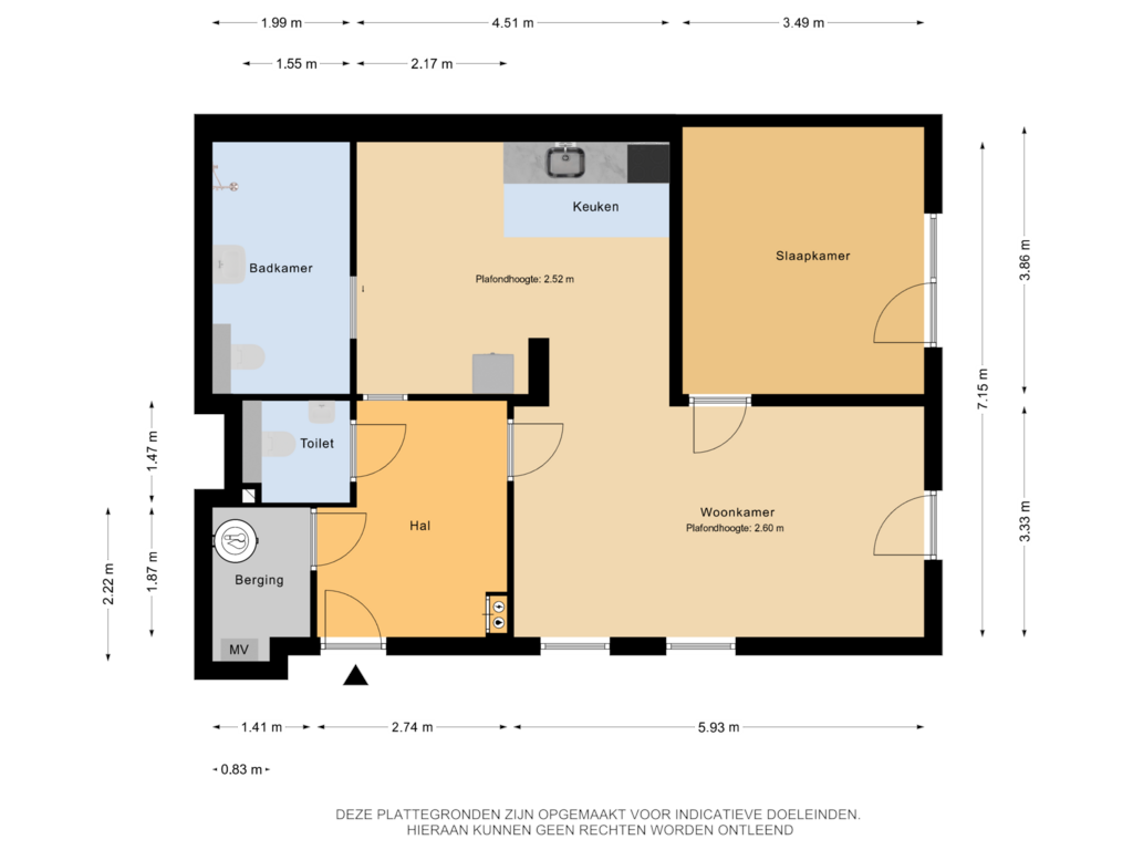 View floorplan of Begane Grond of Zuiderzeestraatweg 560-A