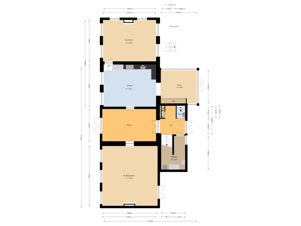 Bekijk plattegrond van Begane grond van Lindenplein 1