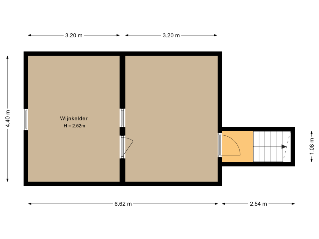 Bekijk plattegrond van Kelder van Lindenplein 1