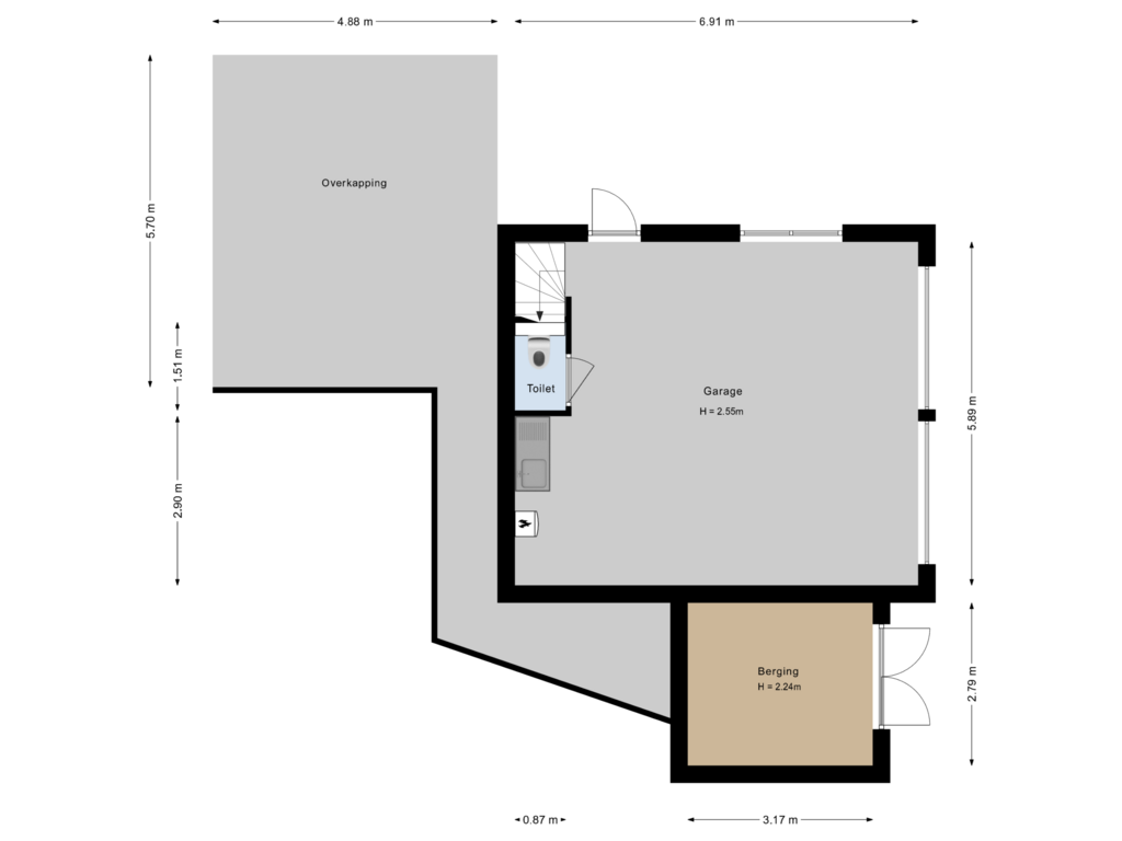 Bekijk plattegrond van Garage van Lindenplein 1