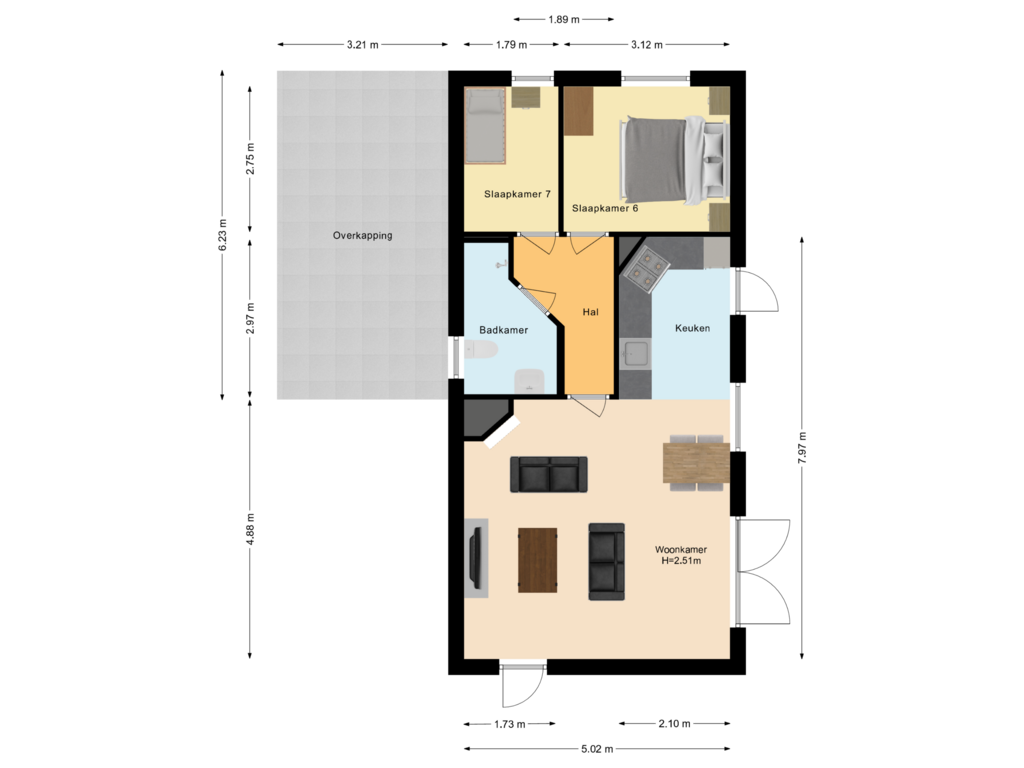 Bekijk plattegrond van Bijgebouw van Spoorstraat 12