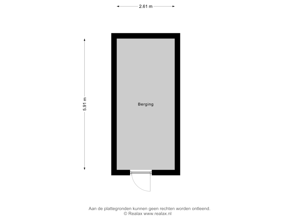 View floorplan of Berging of Boomgaard 21