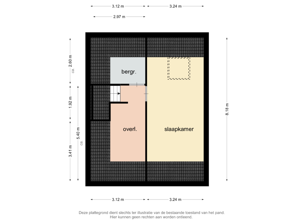 Bekijk plattegrond van zolder van Bartelsstraat 3