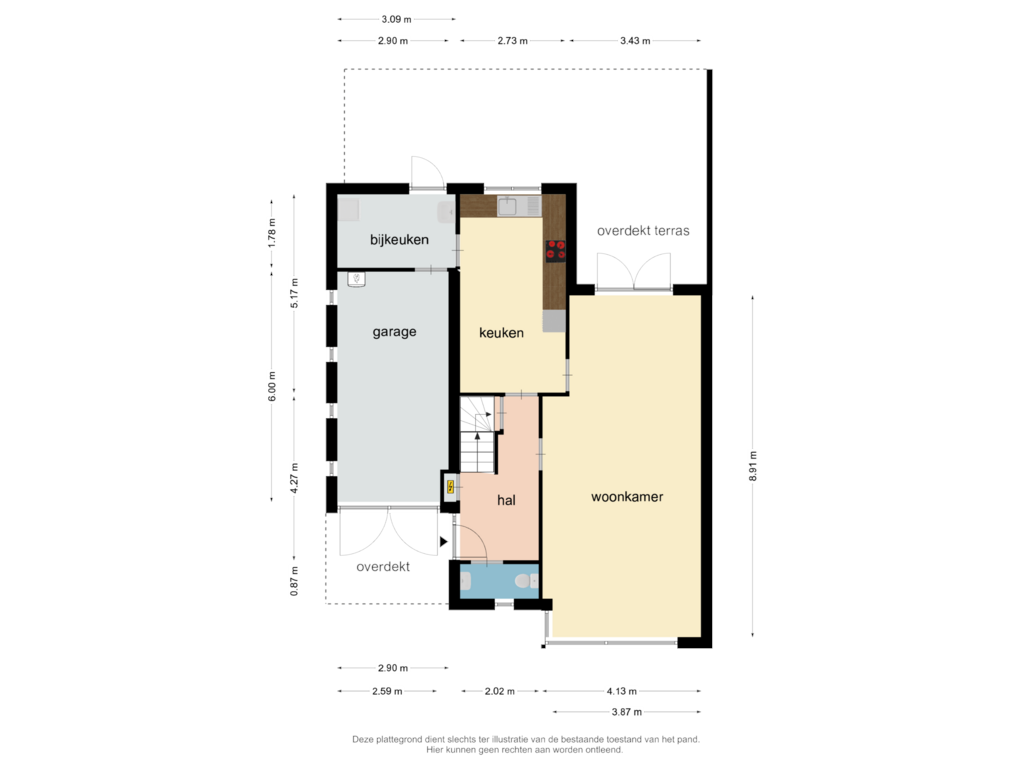 Bekijk plattegrond van begane grond van Bartelsstraat 3