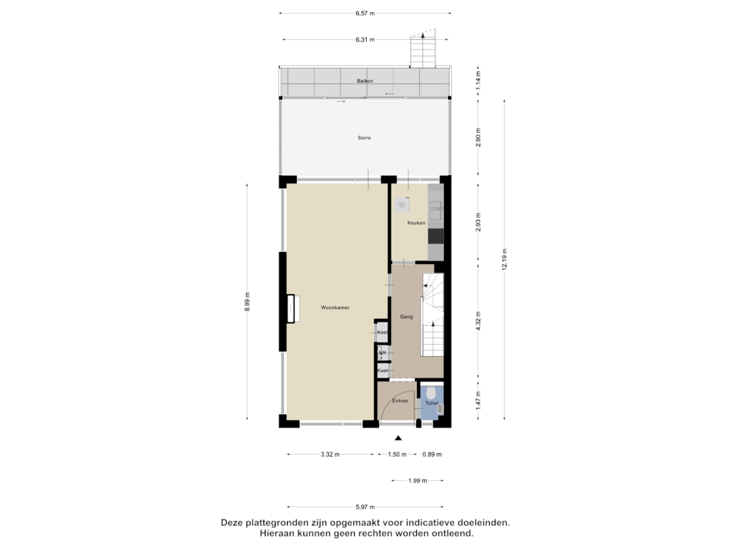 View floorplan of Begane Grond of Westsingel 14