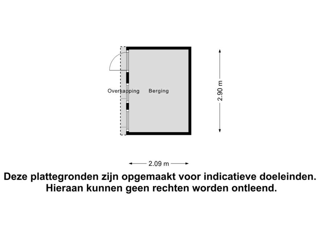 View floorplan of Berging of Westsingel 14