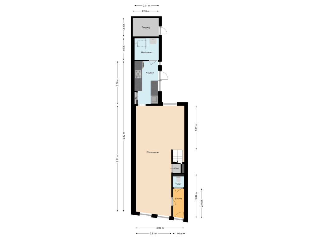 Bekijk plattegrond van Begane grond van Snaarmanslaan 12