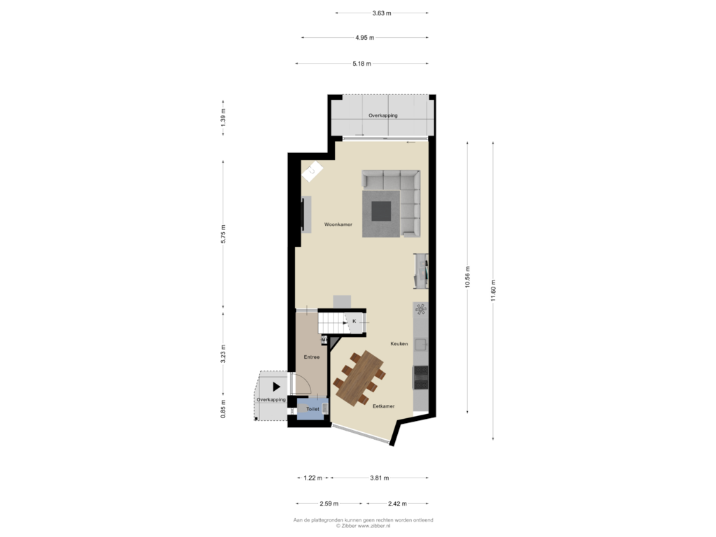 Bekijk plattegrond van Begane Grond van Lipperkerkstraat 410